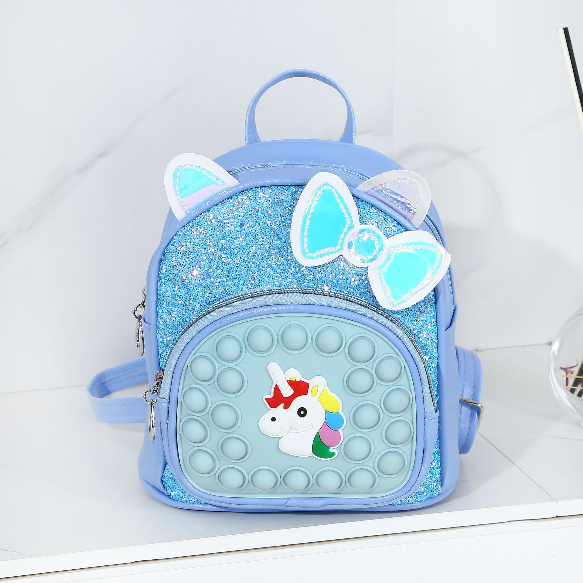 Niños al por mayor Silicone Cartoon linda bolso escolar